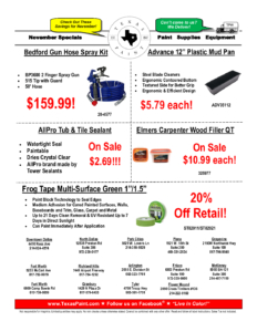 Texas Paint Specials 