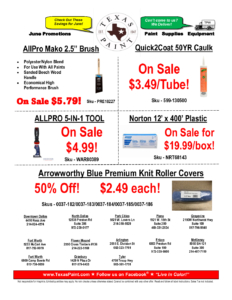 Texas Paint Specials 
